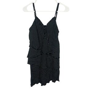 Suzabelle Tiered Polka Dot Cami Mini Dress XS